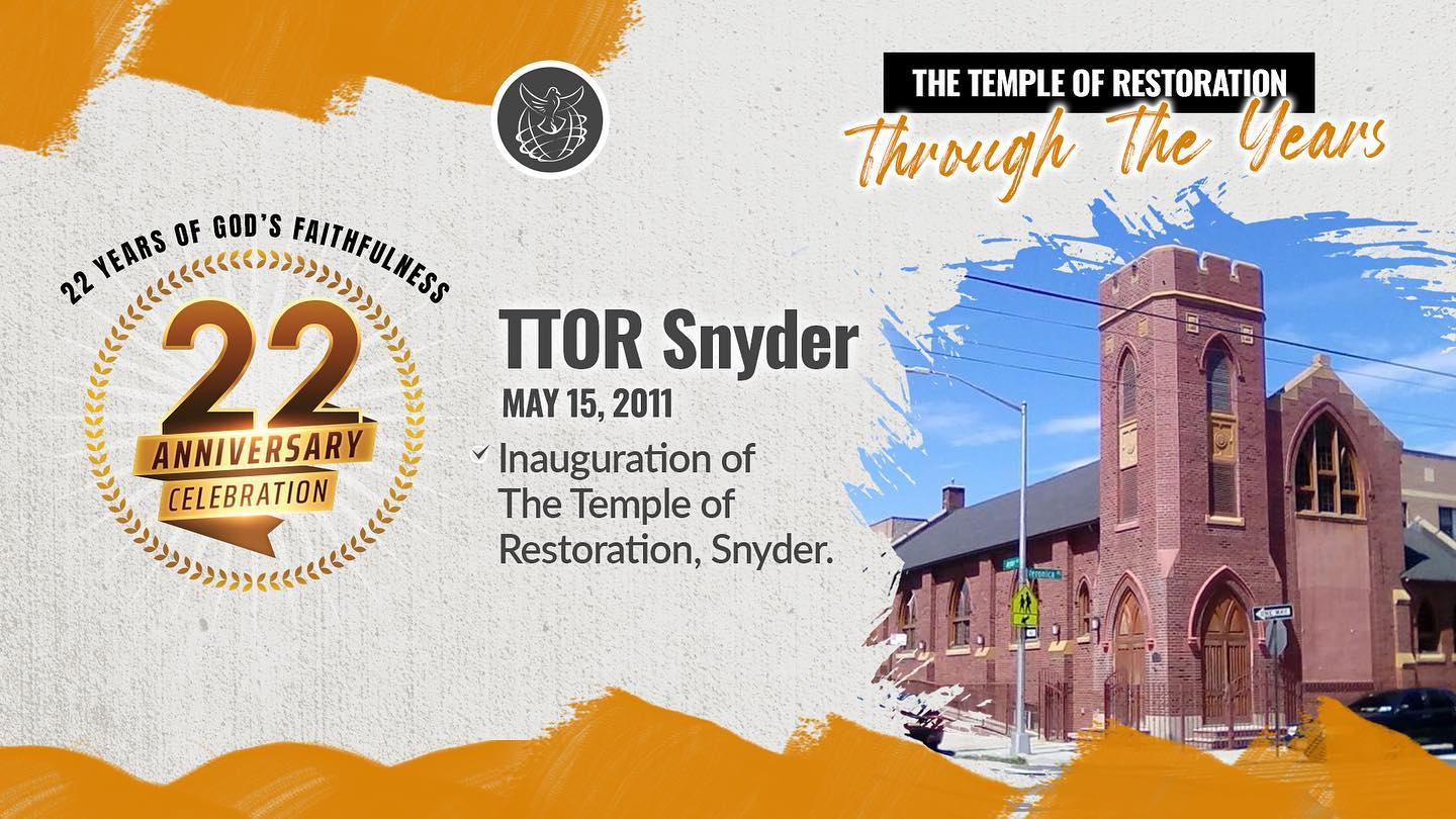Blessings TTOR... - The Temple of Restoration - TTOR NY