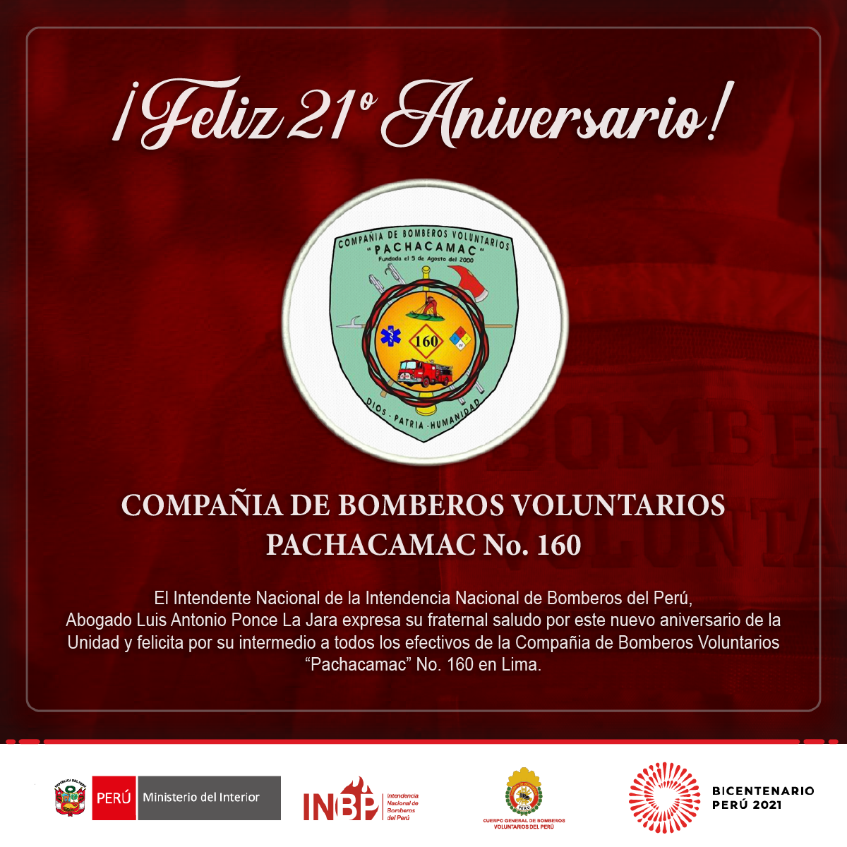La Intendencia... - Intendencia Nacional de Bomberos del Perú | Facebook