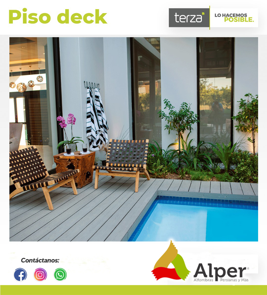 ¿Ya conoces el piso deck? Con la... - Alper Decoración