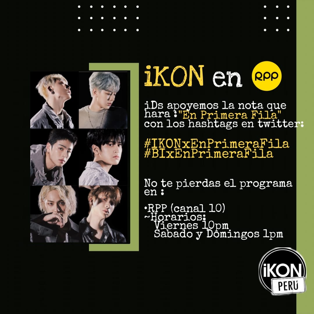 iKON Perú - ¡iKON y B.I EN RPP! iKONICS e IDs no se...