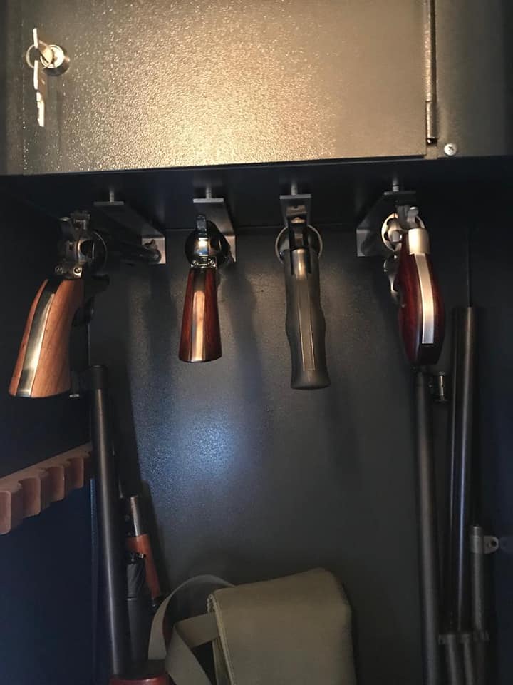 Supporto Magnetico Riposo Canna Per 4 Fucili O Pistole - Organizer Da Parete Per Stoccaggio Sicuro
