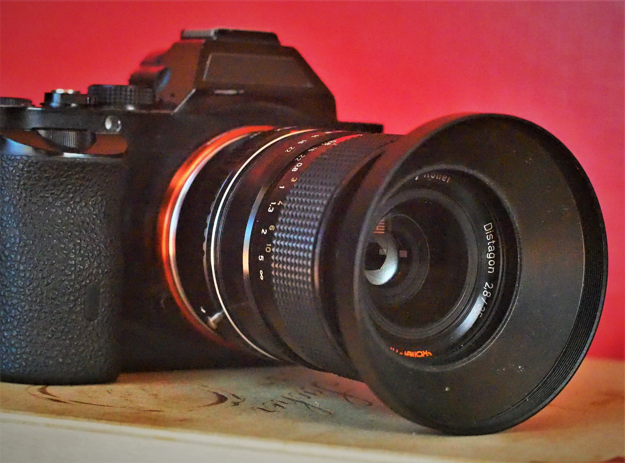 Rollei Distagon single coating 35mm f2.8 lens