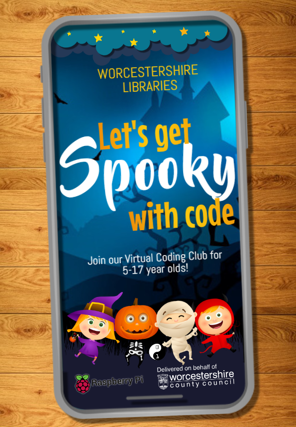 Kidderminster Library - BOO! Let’s get spooky with code 👻🧛‍🦇🕷🕸🎃 Take ...