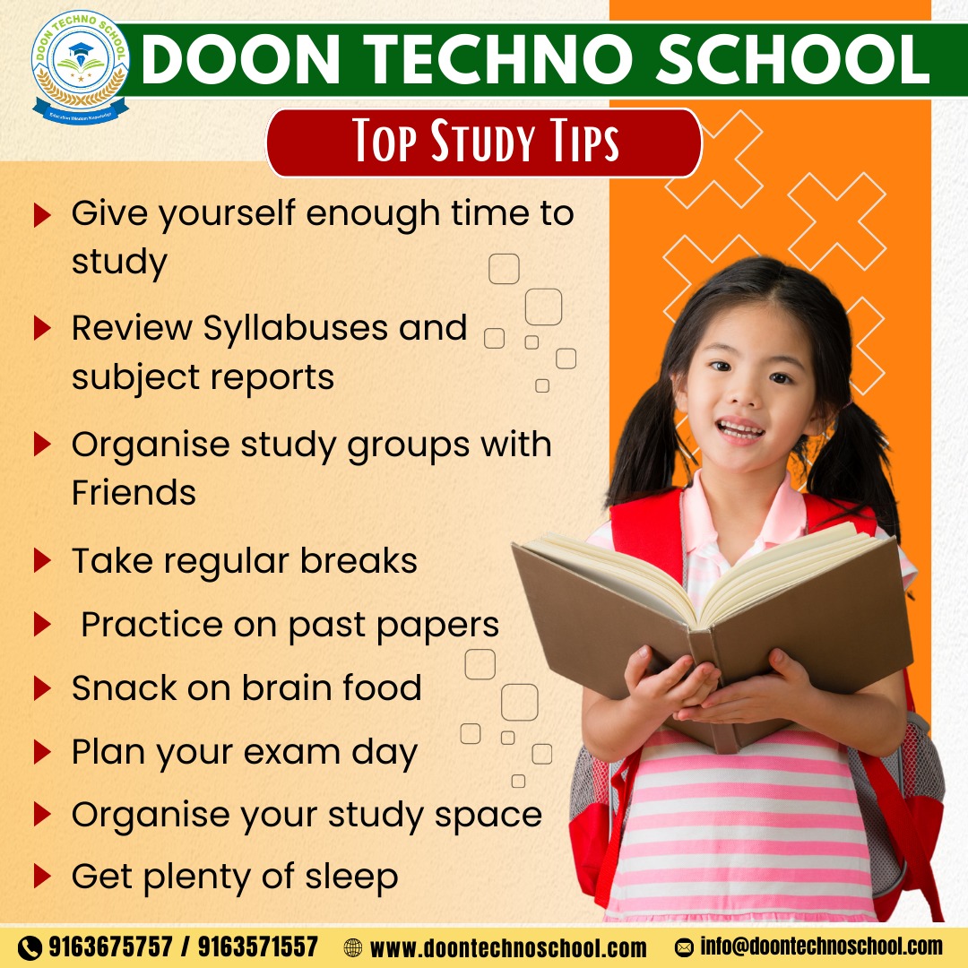Here are some top study tips to help... - Doon Techno School