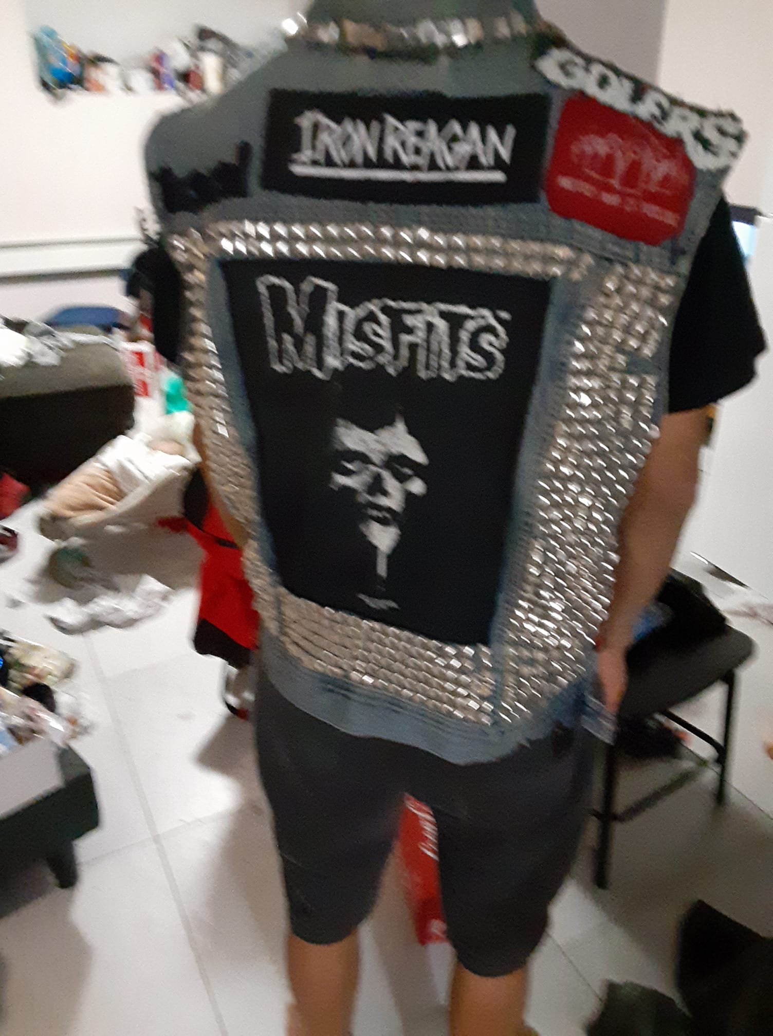 Should punk vests be washed or preserved for memories