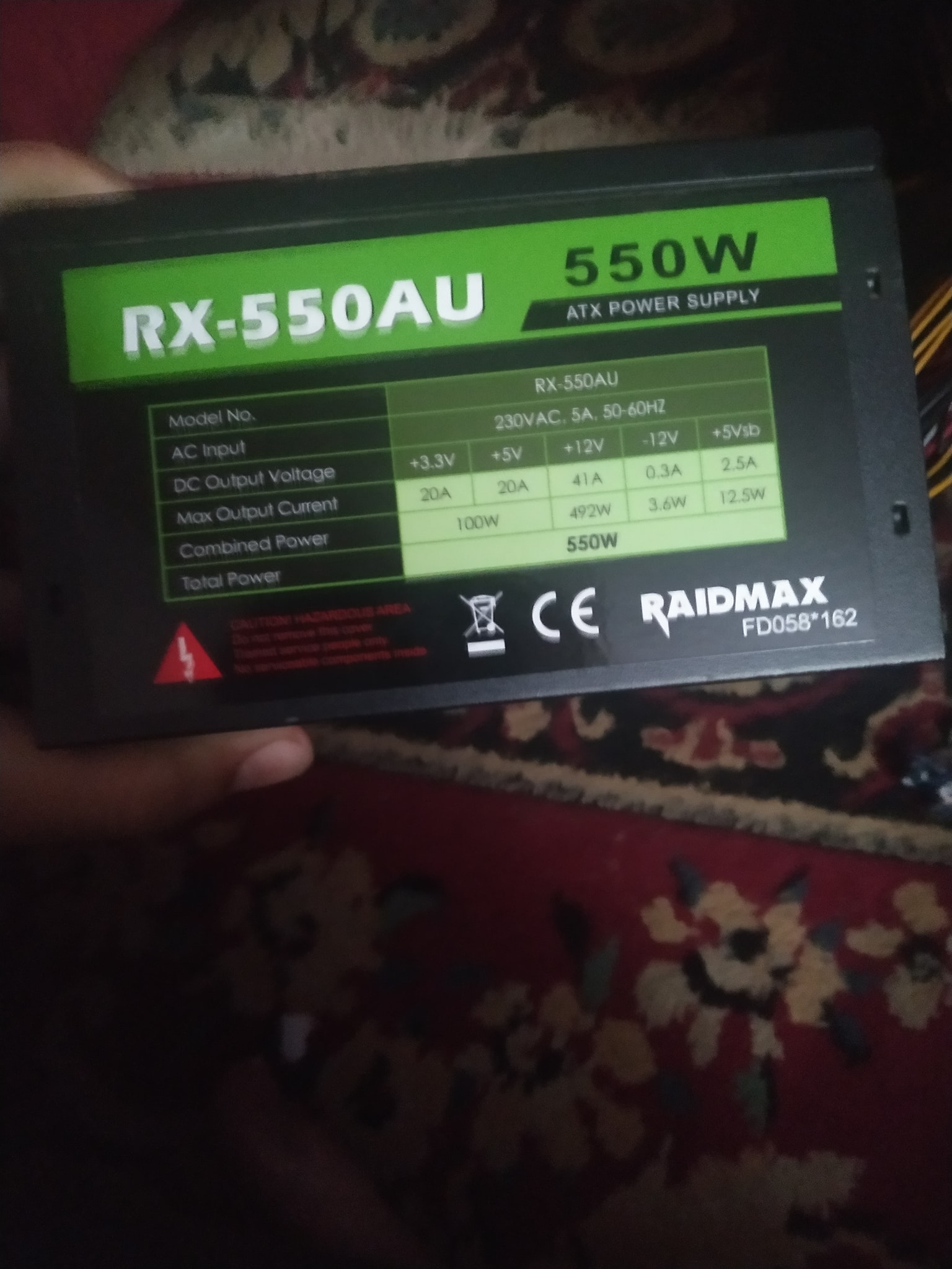 How many PSU watts for Ryzen 5 5600G and Nvidia 1660 Super?