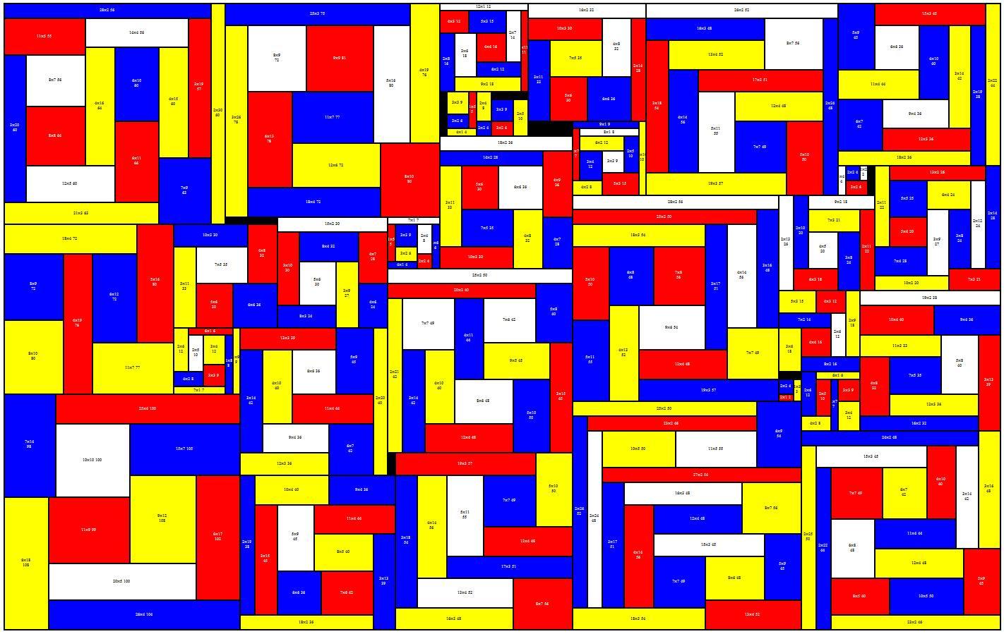 Mathematical Tiling and Tessellation | The Mondrian Art Problem ...