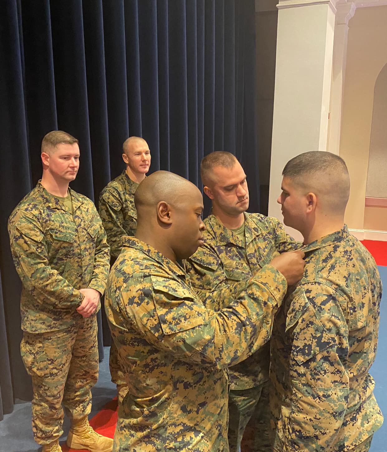 Congratulations to the following Marines: GySgt Cox, SSgt Barnes, SSgt ...