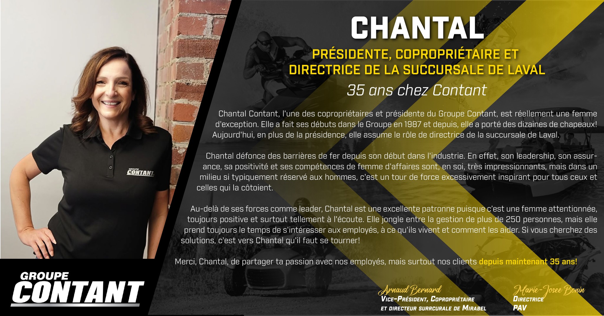 Groupe Contant - 35 ans dans le Groupe Contant pour notre... | Facebook