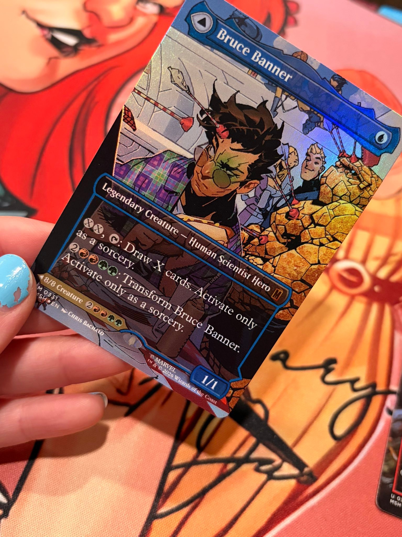 Bruce Banner deck artwork for Magic the Gathering