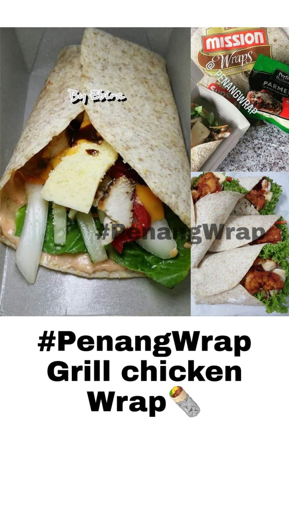 Penang Wrap - Grill Chicken Wrap🌯 Ayam dibakar dengan resepi Rempah ...
