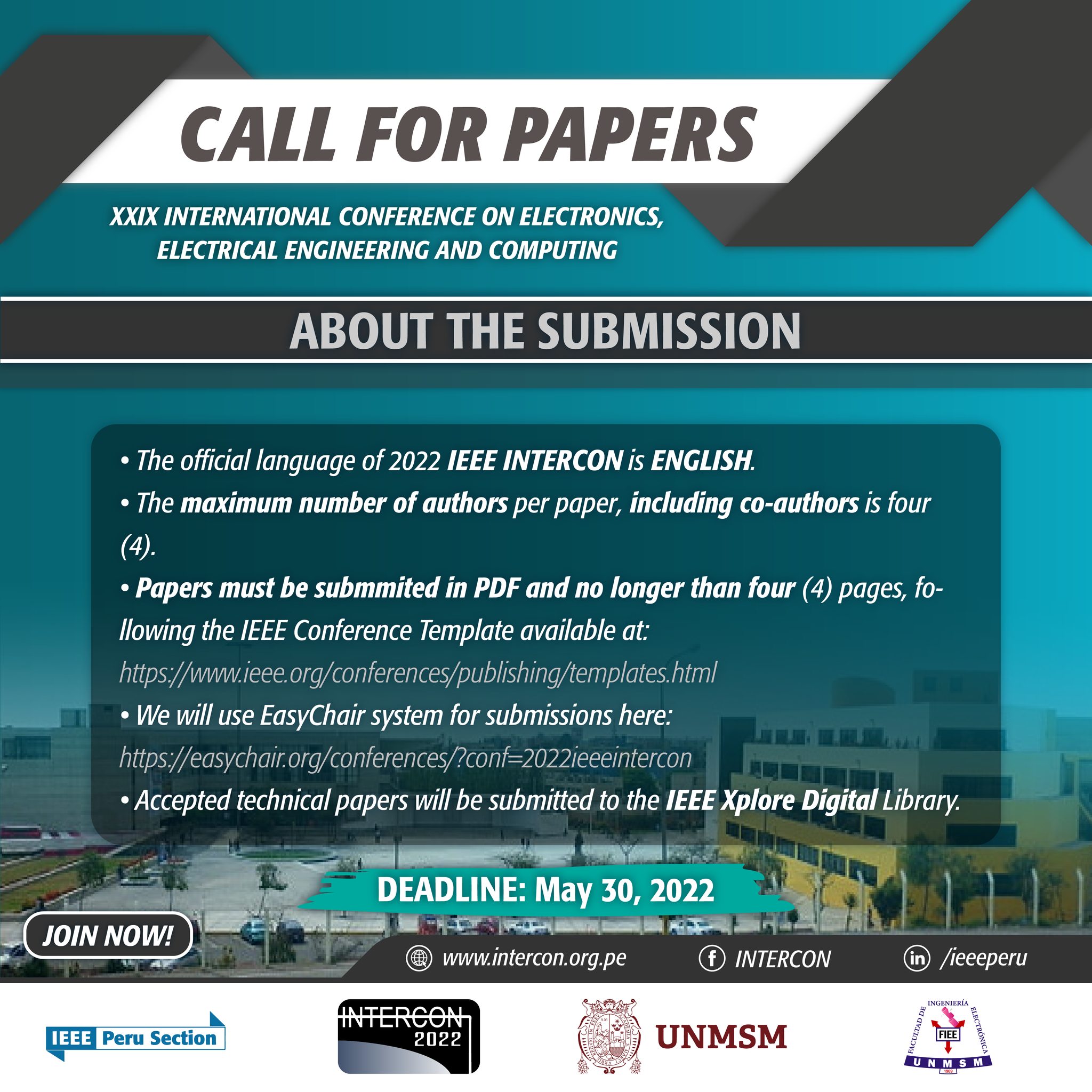 INTERCON - 🔈 CALL FOR PAPERS 🔈 We remind you of the considerations you ...