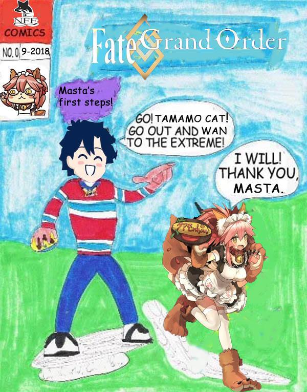 My humble beginnings. With my only sr. servant. Tamamo Cat. XD