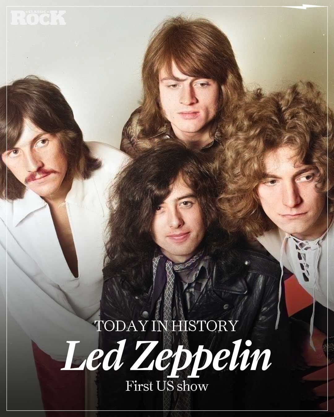 Today in 1968, Led Zeppelin played their first show on US soil