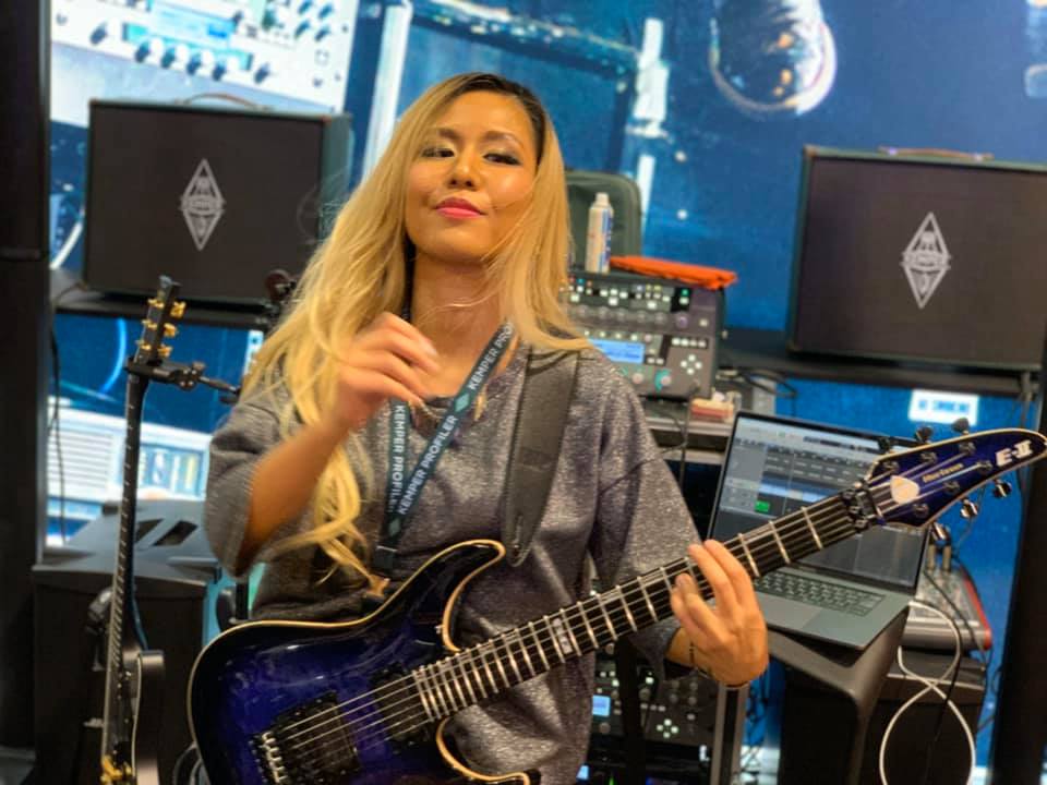 The highlight of day 2! Midori Tatematsu of LOVEBITES live at the