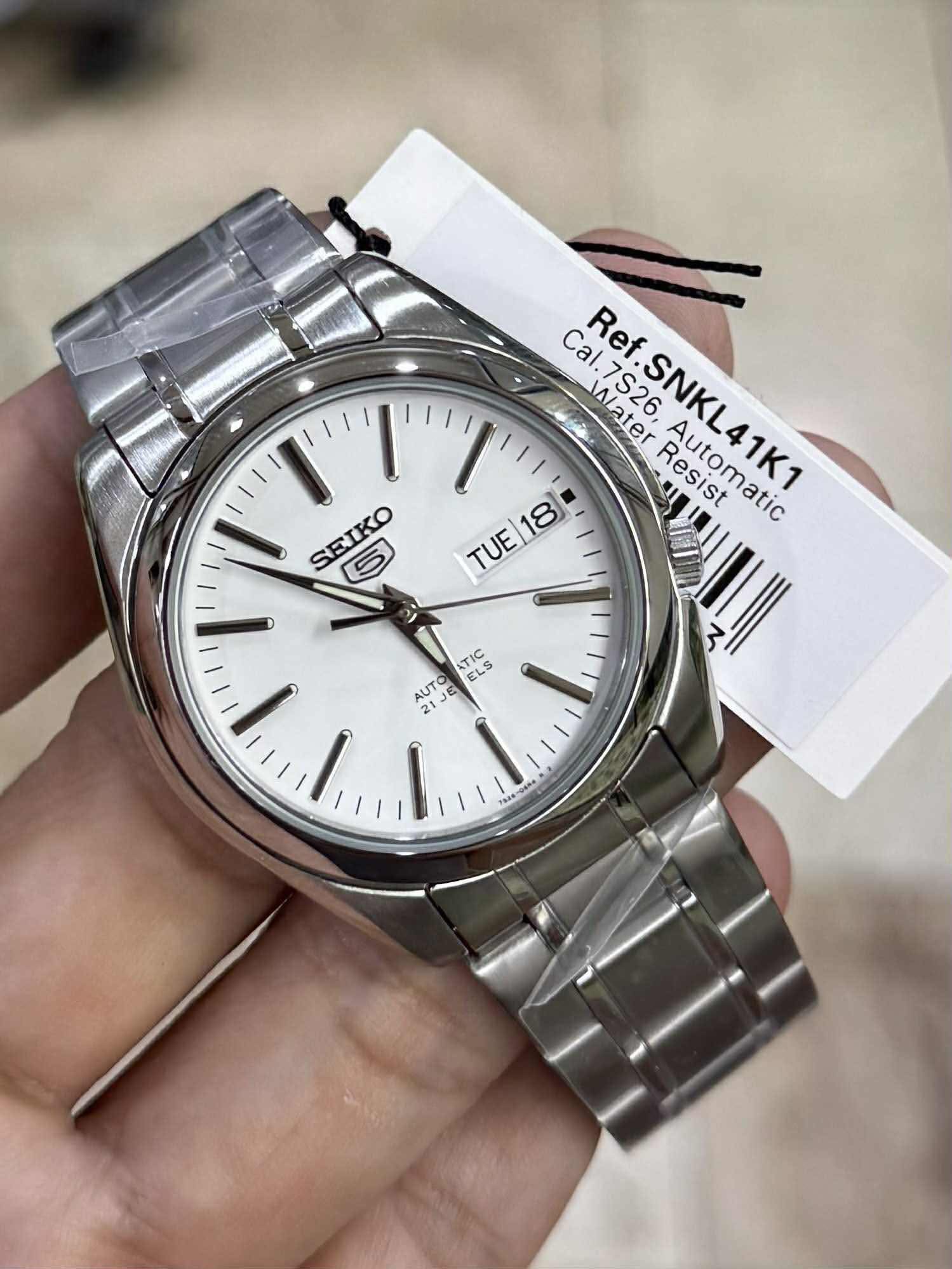 Seiko SNKK41 *SEIKONAUT* 7S26-03R0 DayDate Stainless Steel 