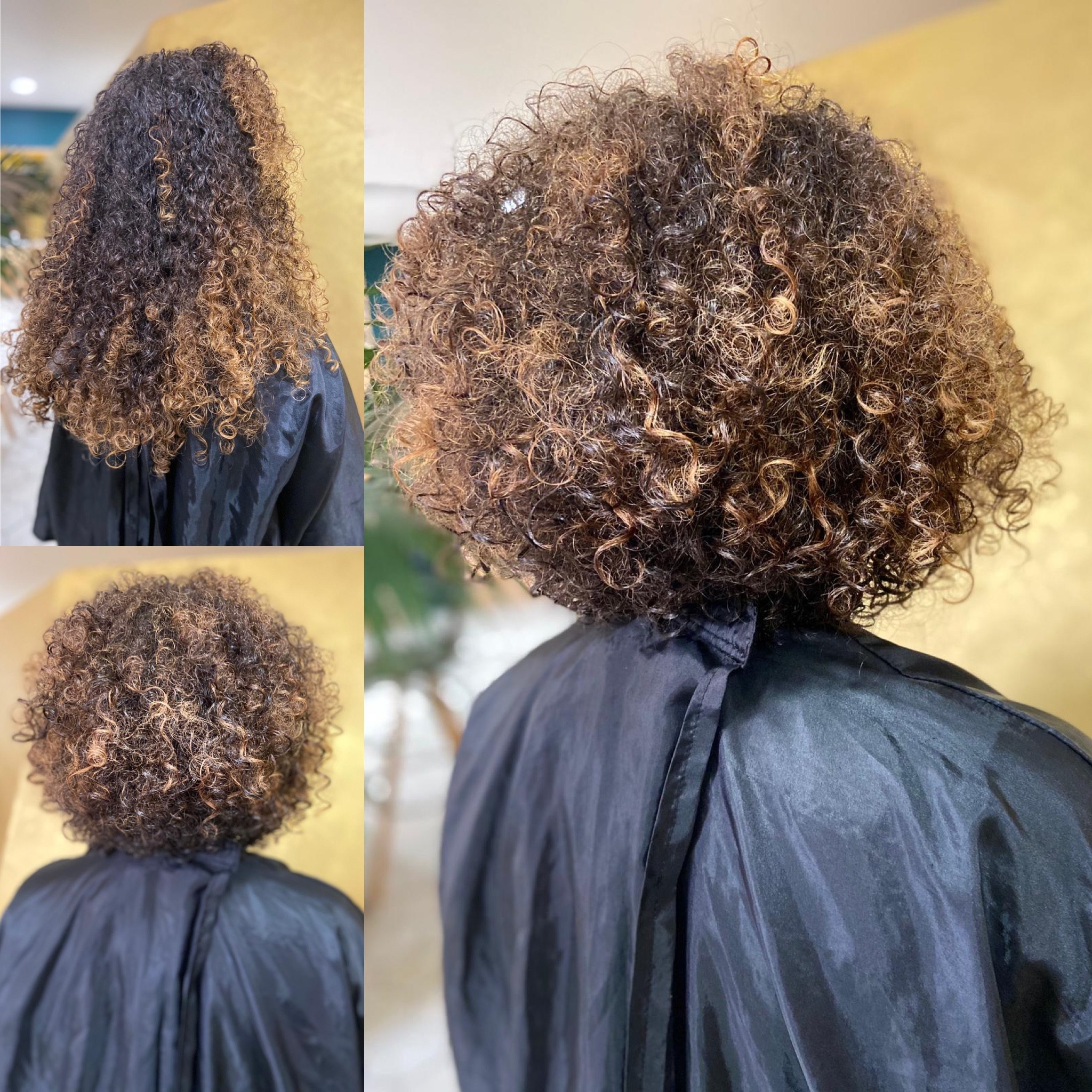 Coupe Courte Sur Cheveux Frisés
