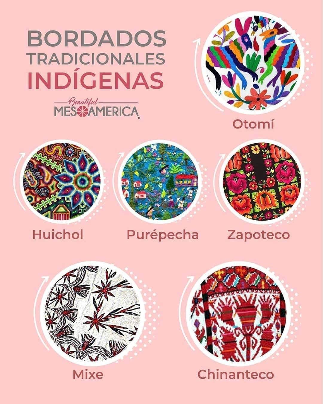 Hoja De Vida - TIPOS DE BORDADOS INDIGENAS MEXICANOS 🇲🇽😍 🌸 Otomí ...