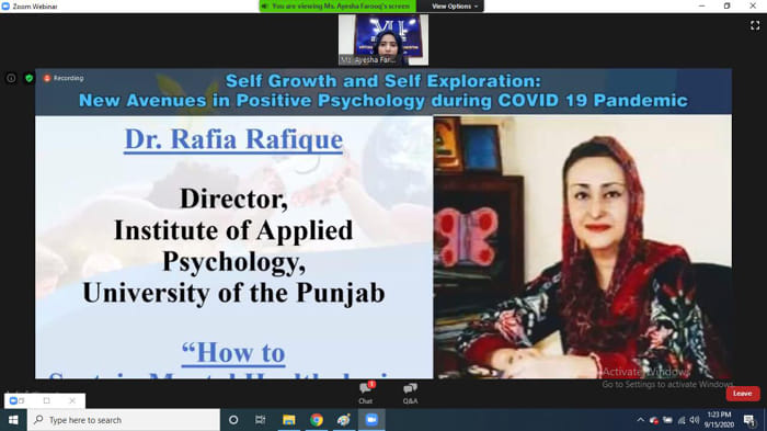 Dr. Rafia Rafique, Director... - University of the Punjab | Facebook