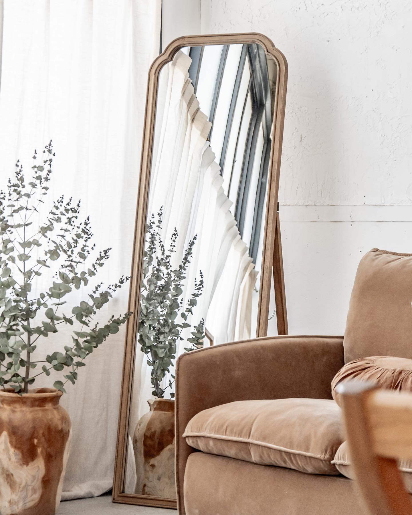 プロダクトのご紹介】 □ITEM Wood Arch ミラー Long □STOCK ONLINE 