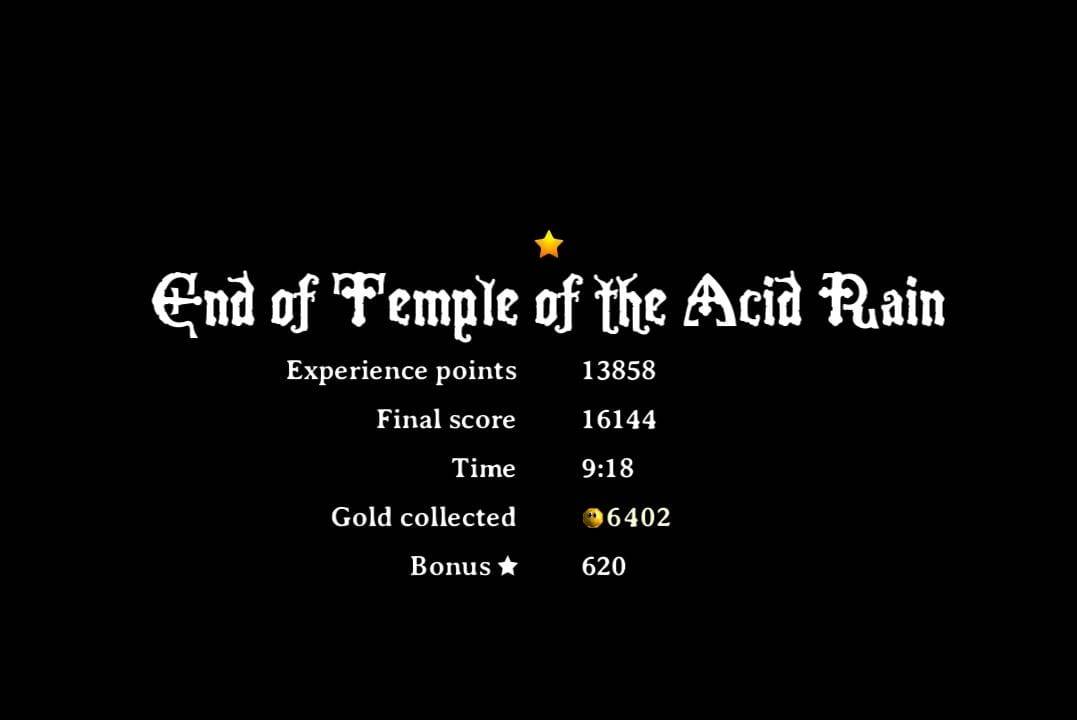 Temple of the Acid Rain Position number 24 so far with score