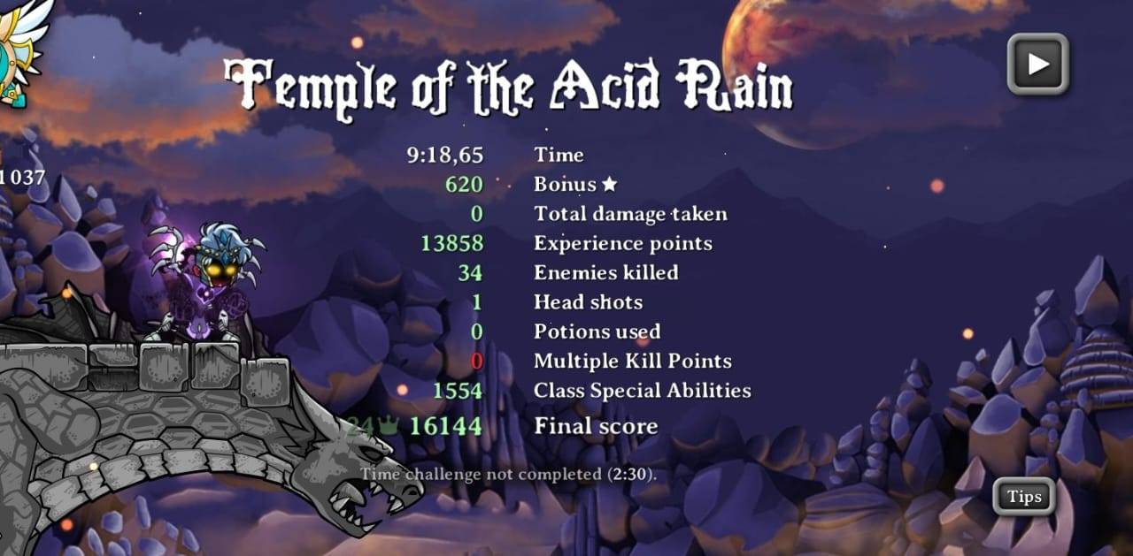 Temple of the Acid Rain Position number 24 so far with score