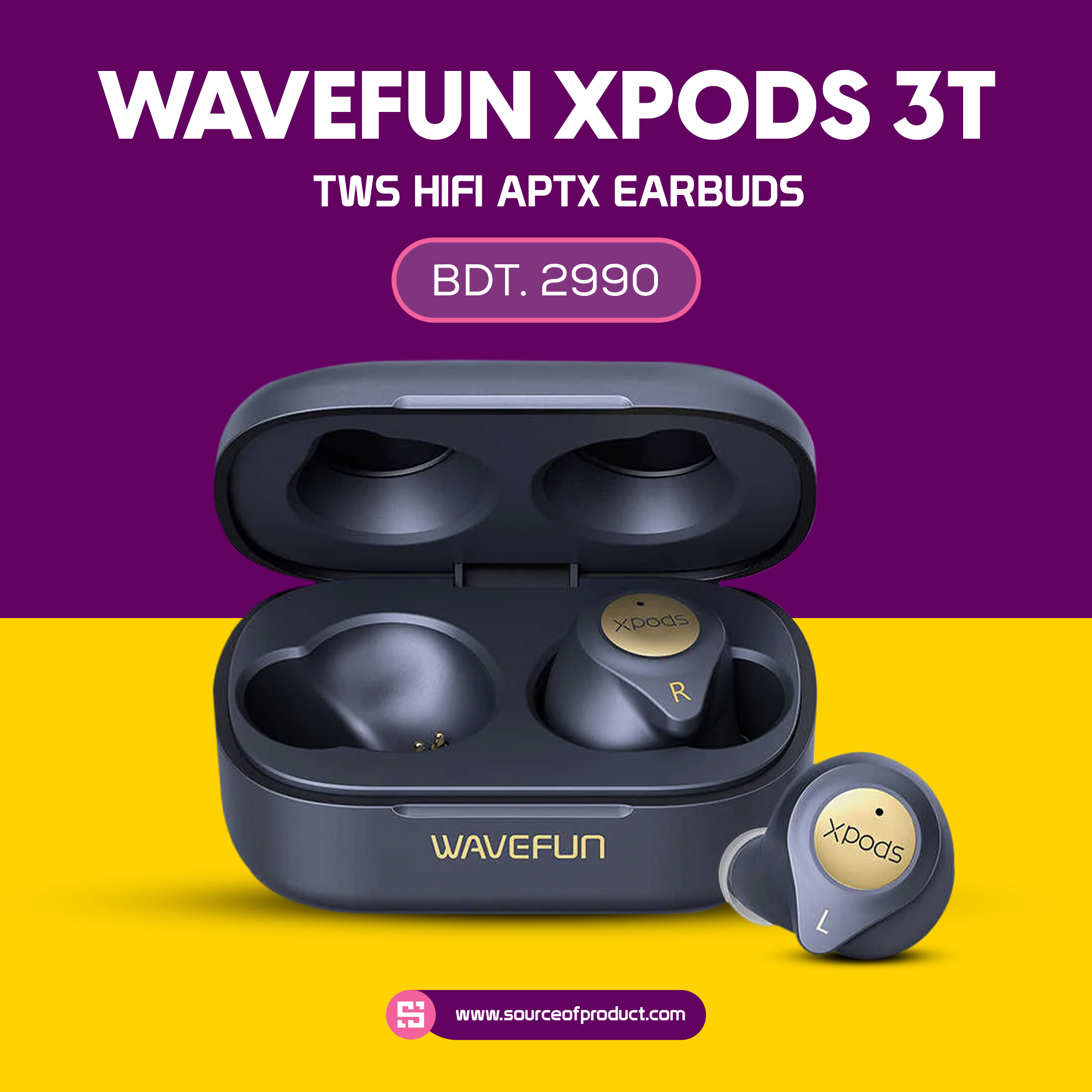Wavefun XPods 3T TWS HiFi AptX Earbuds... - Source Of Product | Facebook