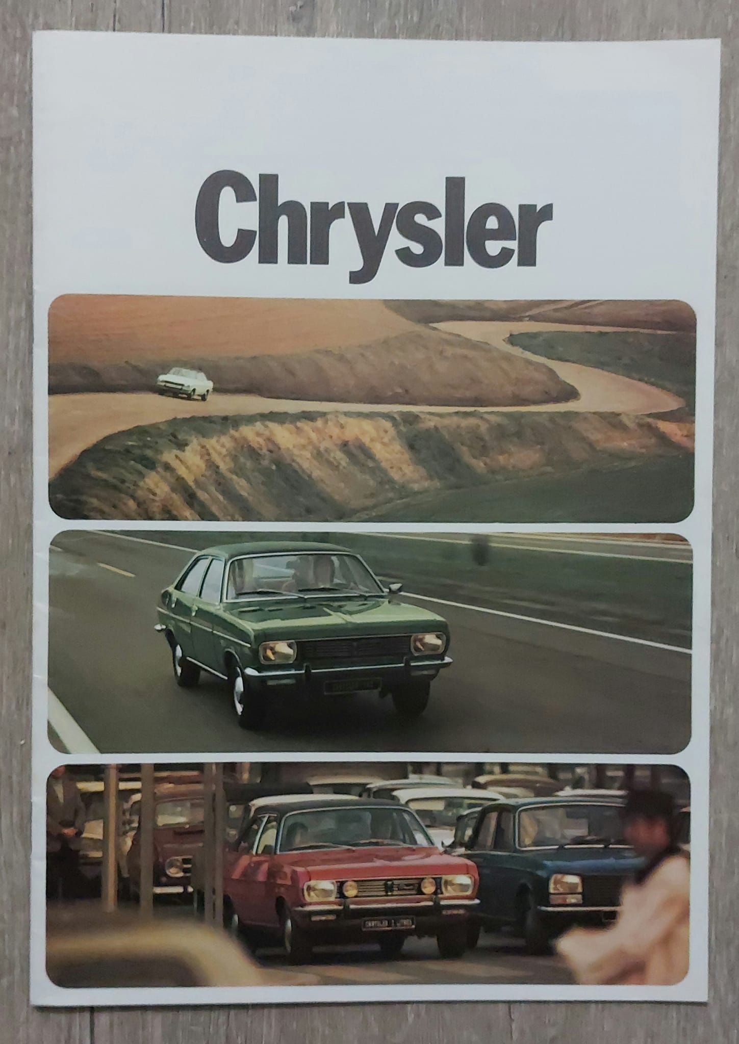 Affiche Publicitaire Vintage Simca Chrysler 180 - Occasion, Marques D'usure - Décoration Rétro