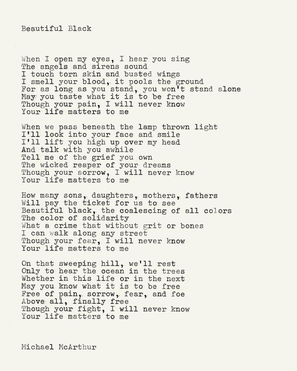 Michael Mcarthur Posts Facebook verse 2 so full of mercy beauty and mystery you are most. facebook