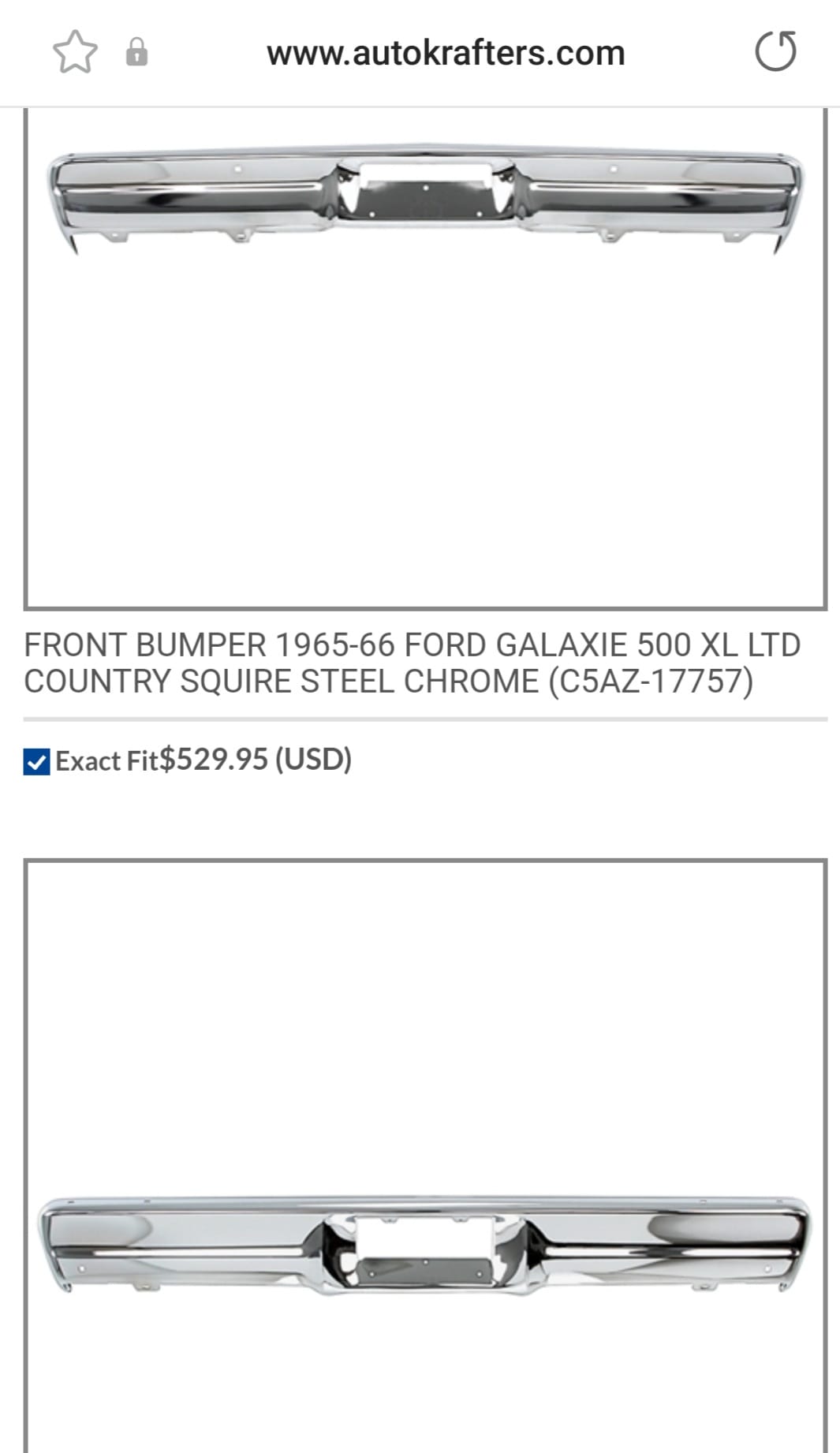 Falcon Left Rear Bumper Bracket, 1964-1965 (Excluding Wagon and Sedan Delivery