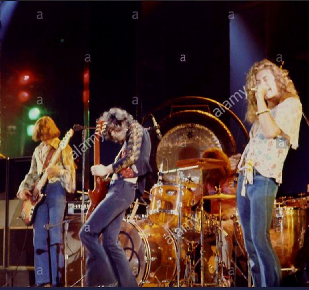 Led Zeppelin at Madison Square Garden, 1973. Photo by David