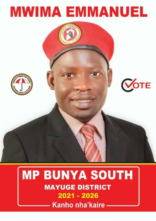 Mwima Emmanuel MP to be Bunya South 2026