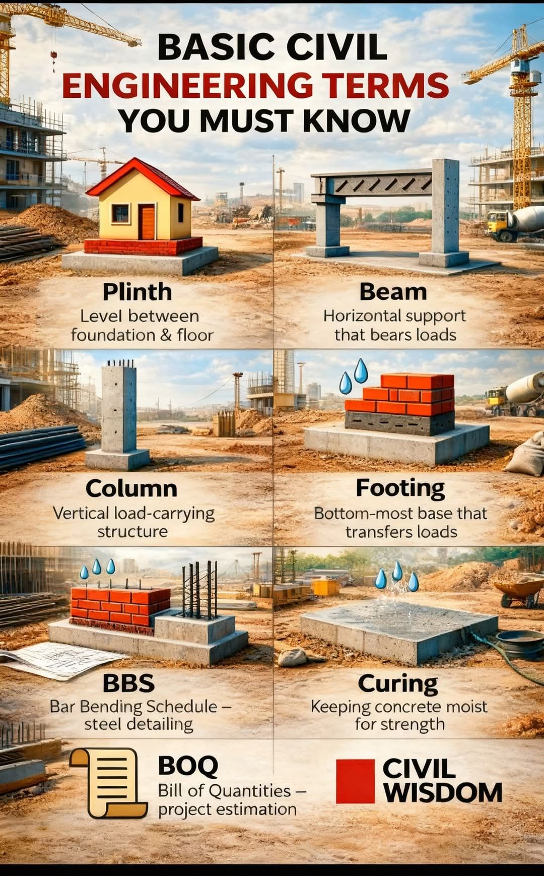 BUILDING ENGINEER | Basic Civil Engineering Terms You Must Know | Facebook