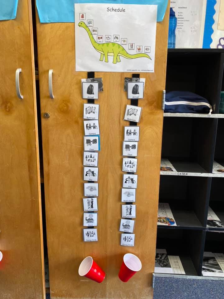 Gym5 - Here are some Ideas for visual support schedules....