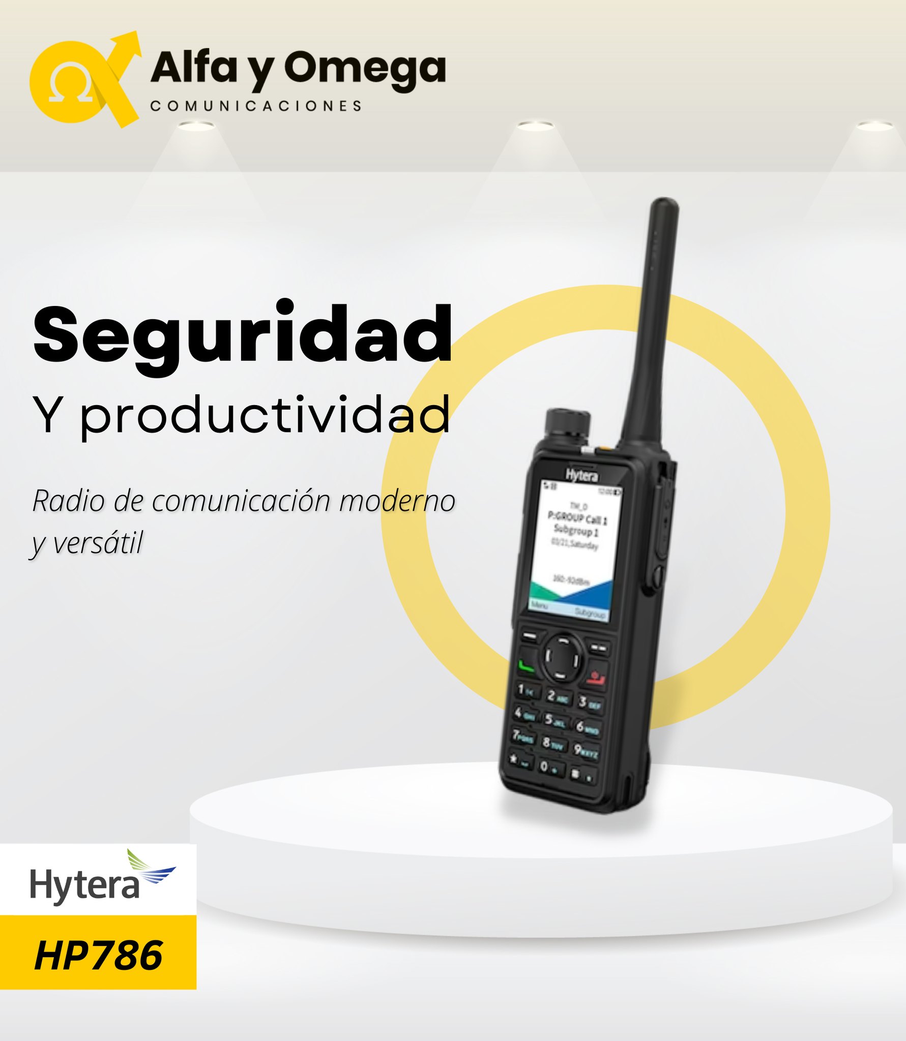 La radio digital HP786 es el... - Alfa Y Omega Comunicaciones