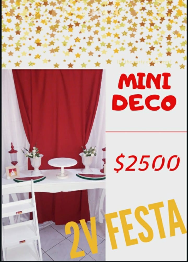 2V Festa - 🎂🎉🥳 MINI DECOS para tu Festeja EN CASA !! 🥳🎉🎂... | Facebook