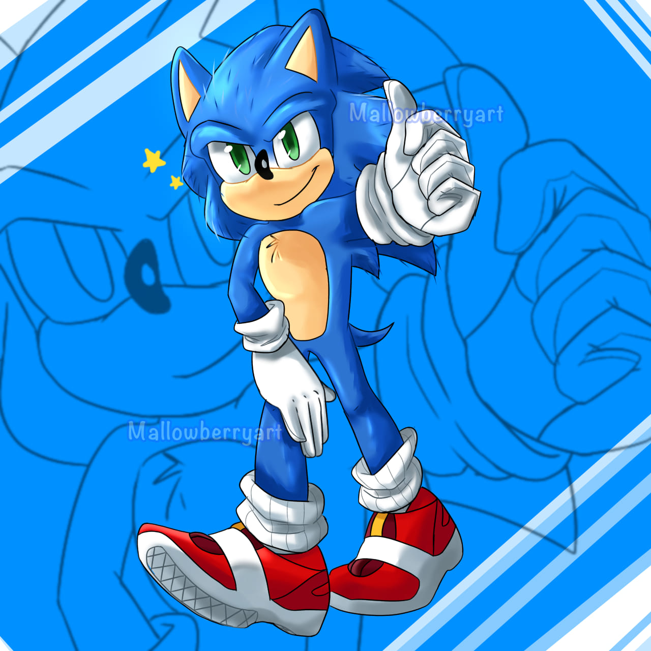 Sonic Fan Club | Art credit by mallowberryart on DeviantArt | Facebook