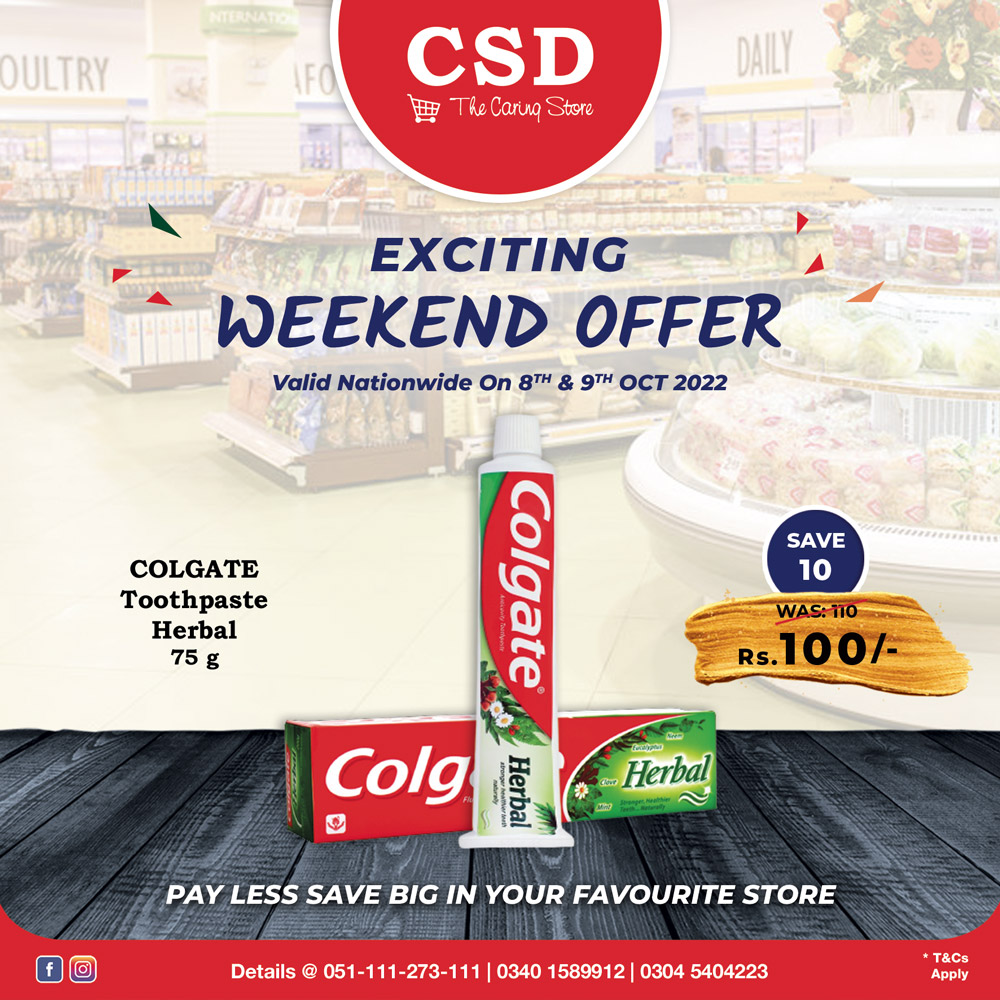 CSD Pakistan - CSD Weekend #Offers On Markets Top Brands...