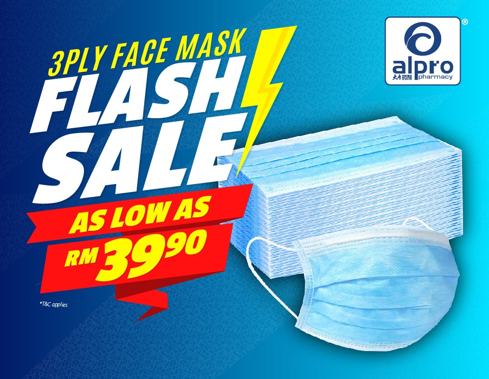 Alpro Pharmacy Affordable 50 S 3 Ply Face Mask Flash Facebook