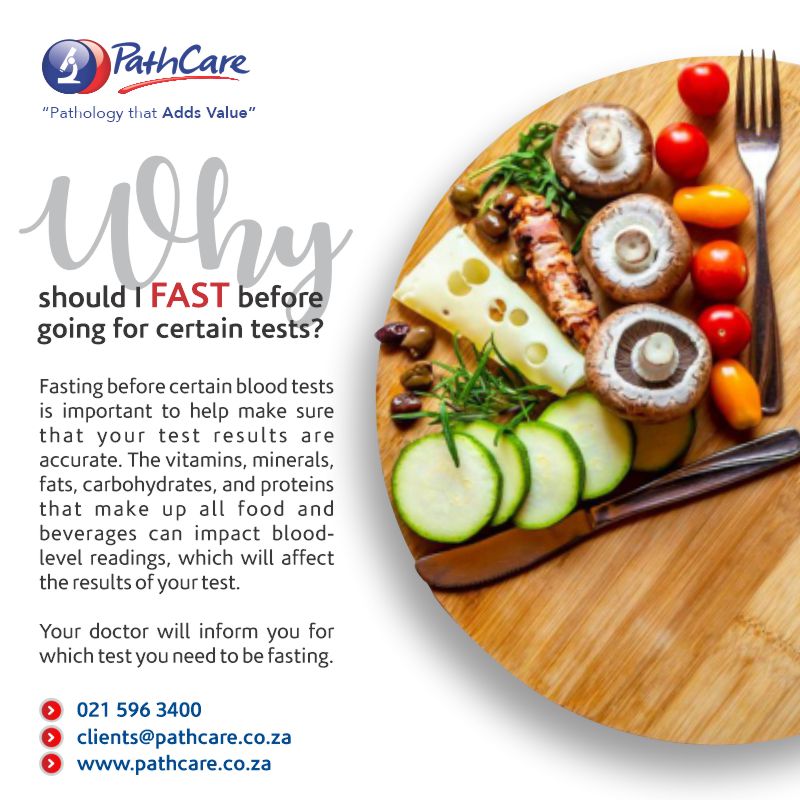 PathCare - Some blood tests require you to fast before...