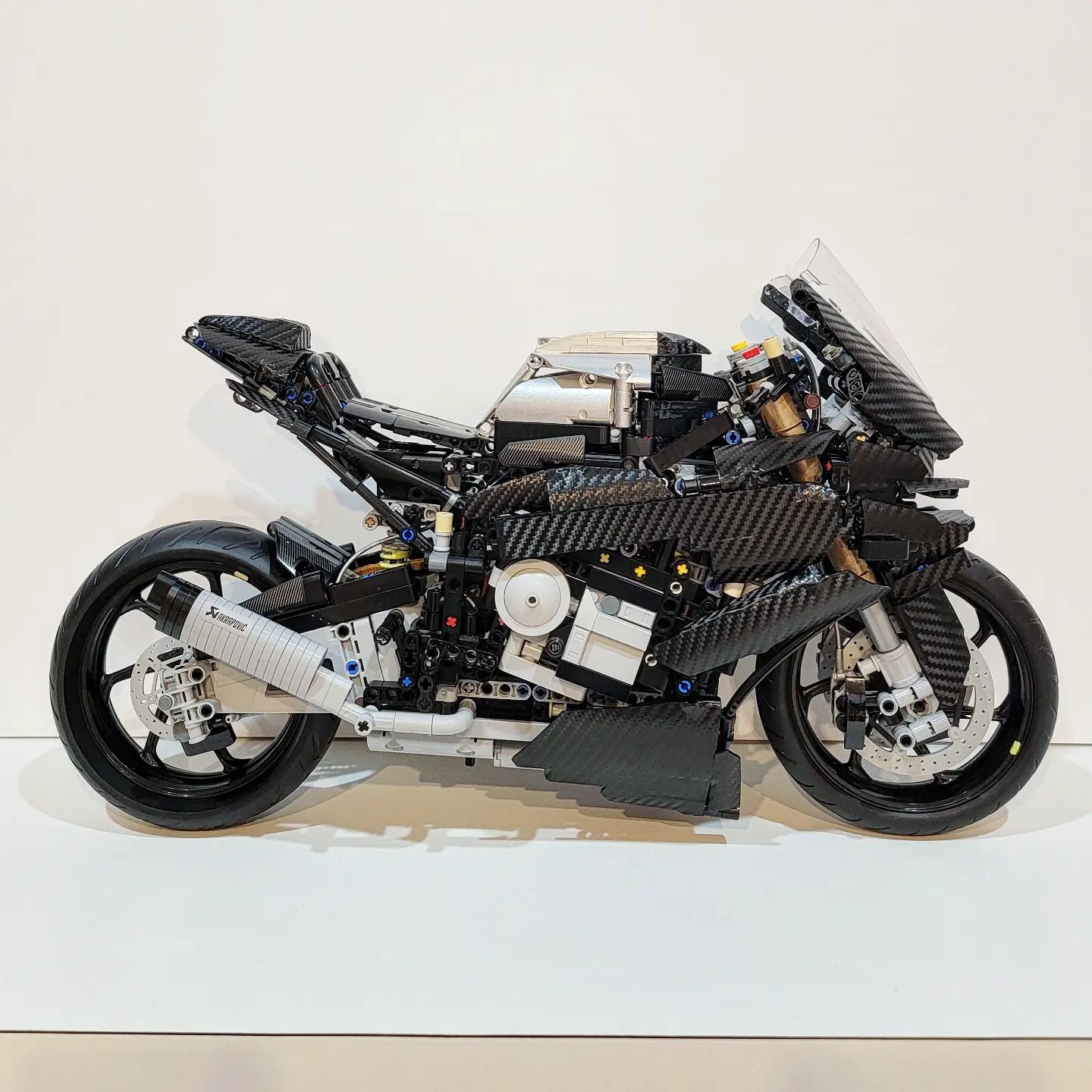 Lego model of hayabusa motorbike