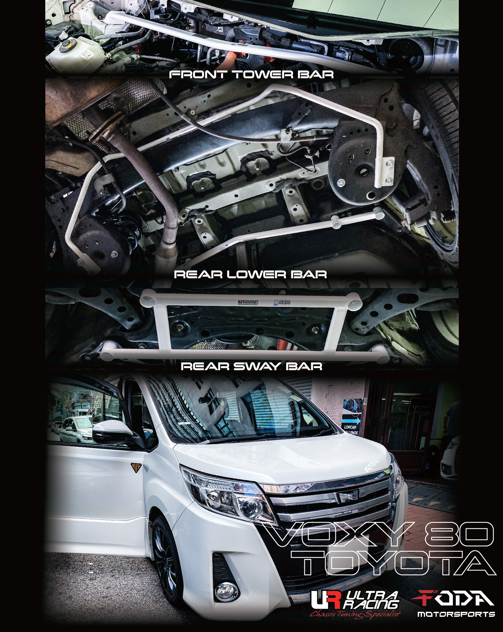Toyota Noah 80 安裝【頂巴、尾底架、尾蝦蘇】 Ultra... - FODA Motorsports | Facebook