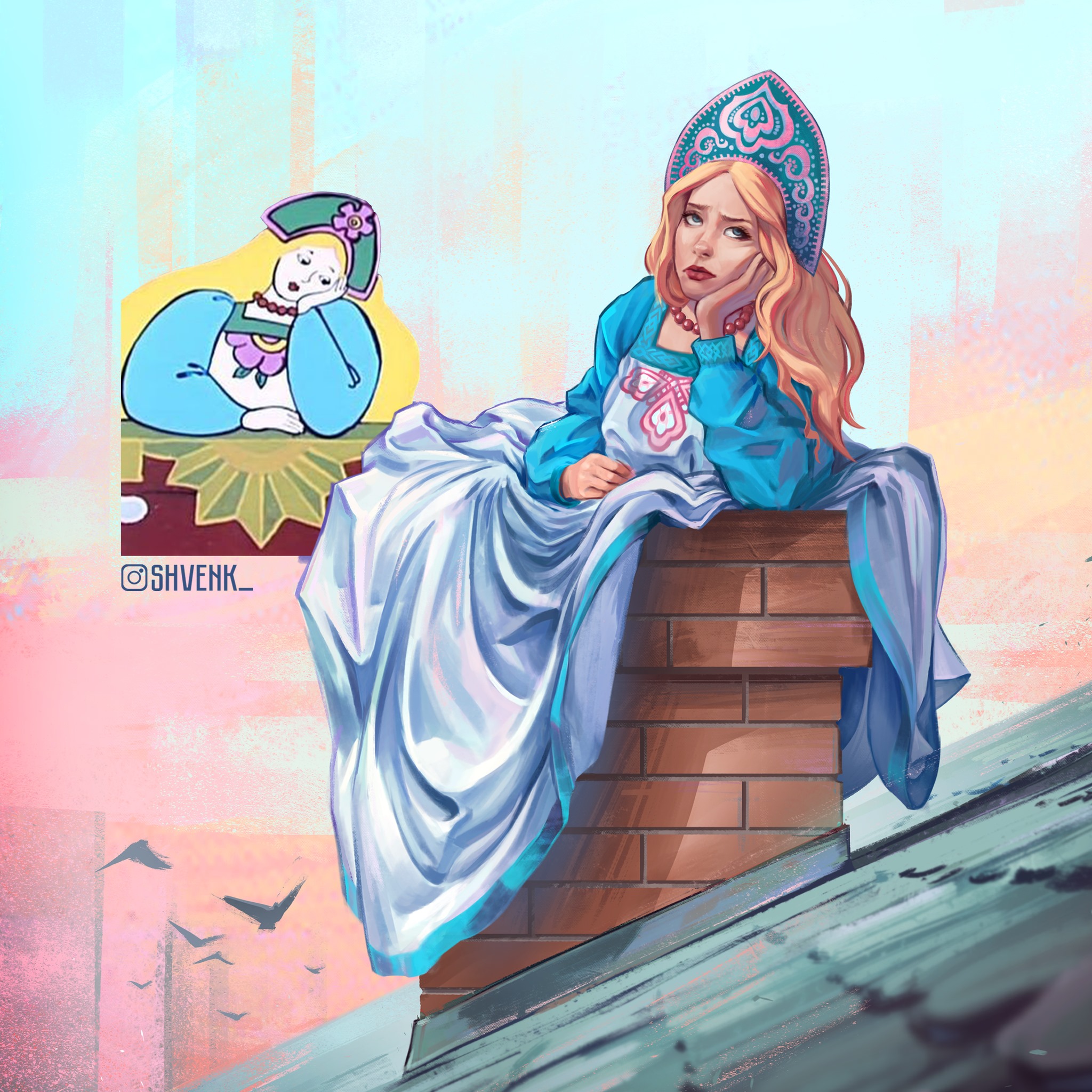 Героини советских мультфильмов. Летучий корабль мультфильм забава. Герои советских мультфильмов Евгений Швенк. Летучий корабль арт Царевна забава. Принцесса Царевна забава Летучий корабль