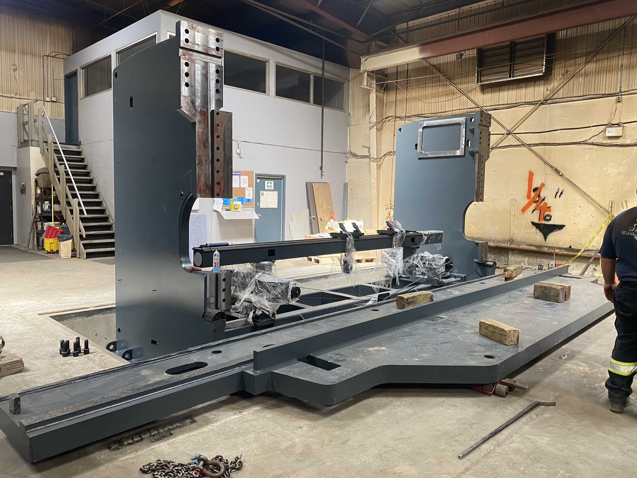 MetFab - Here are the first stages of the installation of...
