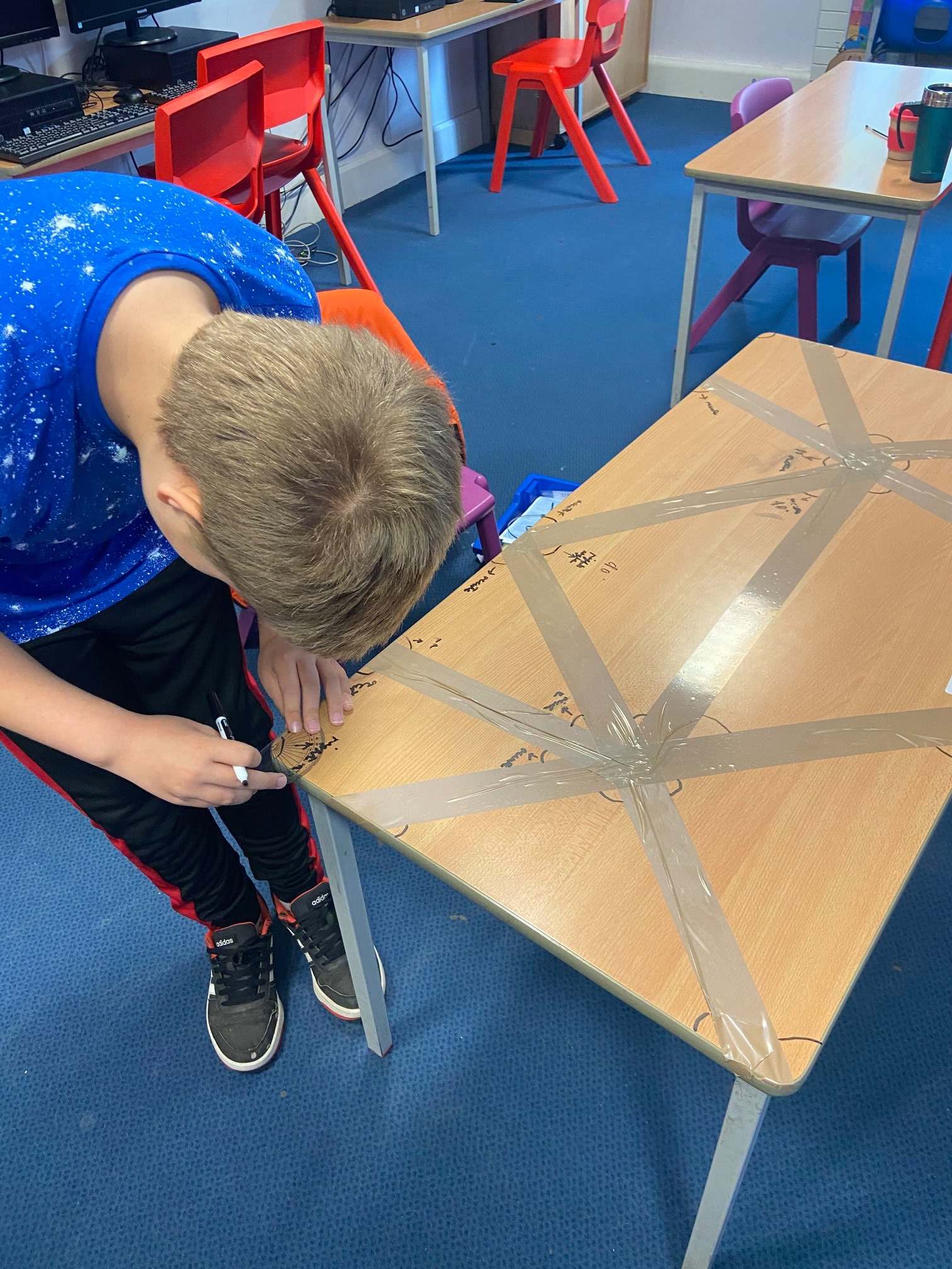 Year 5 are working very hard... - Benchill Primary School