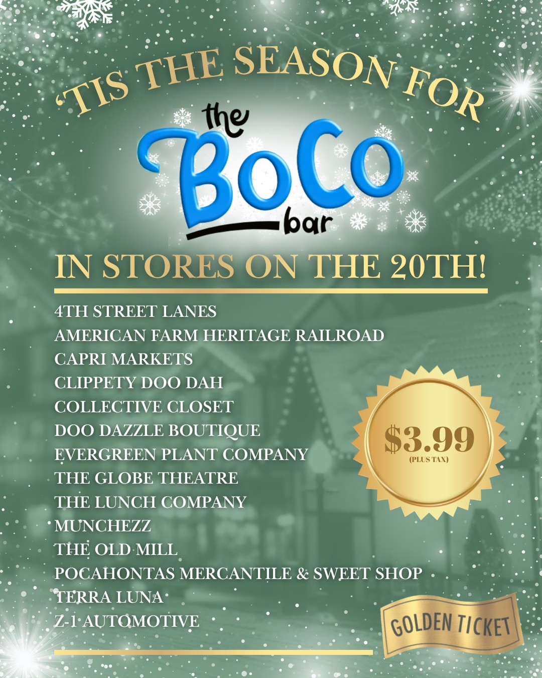 Greenville, - Golden Ticket Prizes 2 DAYS until Boco Bars are released ...