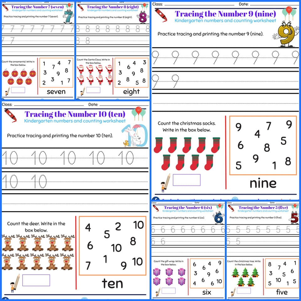 Free Printable Christmas Number... - AboutPreschool.net | Facebook