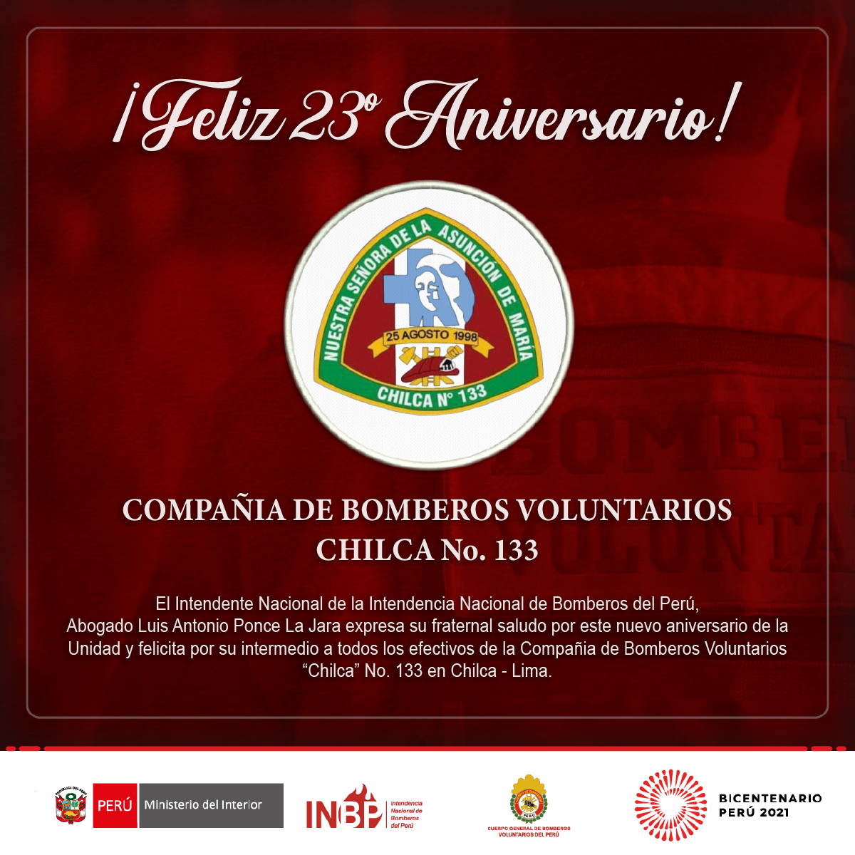 La Intendencia... - Intendencia Nacional de Bomberos del Perú | Facebook