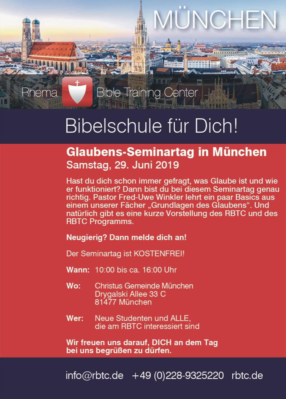 Rhema Germany Komm Am Samstag Um 10 Uhr Zum Rbtc Facebook