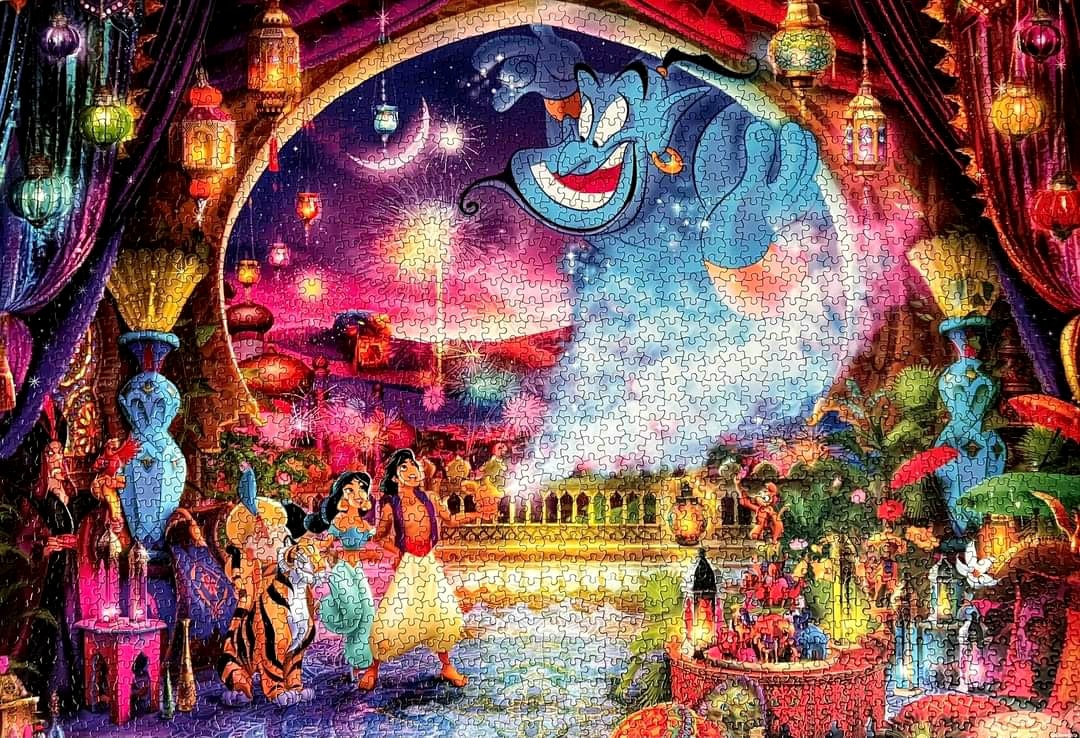 2000 piece Ceaco Disney Aladdin. Fun to put together. Was a little